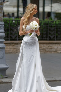 Bride in the street
